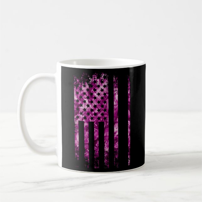 Hospice Nurse American Flag Palliative Nurse Nursi Coffee Mug (Left)