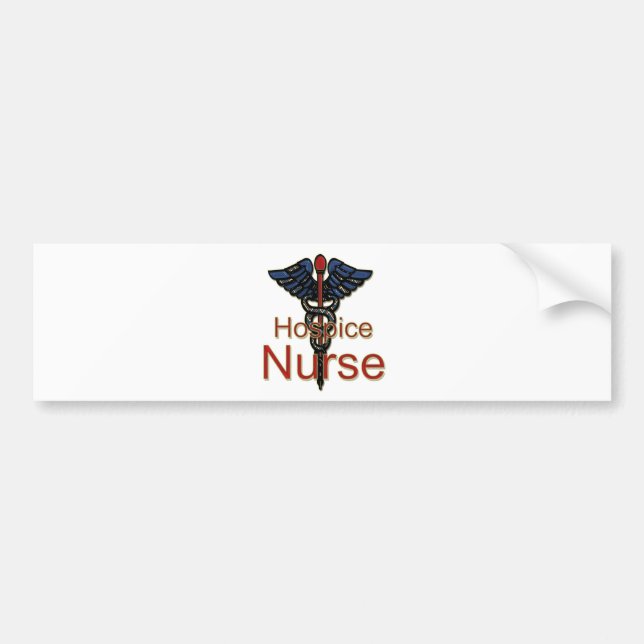 Hospice Nurse Bumper Sticker (Front)