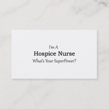 Hospice Nurse Business Card by medical_gifts at Zazzle