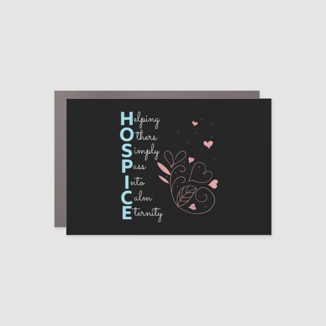 Hospice Nurse Car Magnet (Front)