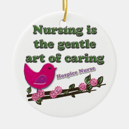 Hospice Nurse Ceramic Ornament