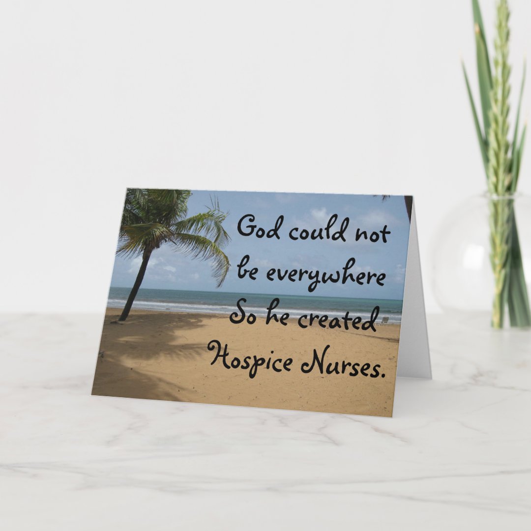 Hospice Nurse Christian Greeting Card Zazzle