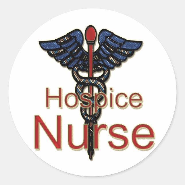 Hospice Nurse Classic Round Sticker (Front)
