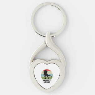 Hospice Nurse Dinosaur Keychain
