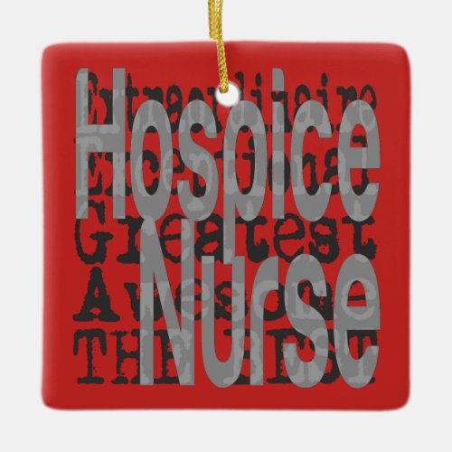 Hospice Nurse Extraordinaire Ceramic Ornament