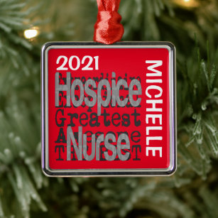 Hospice Nurse Extraordinaire CUSTOM Metal Ornament