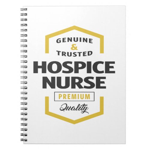 Hospice Nurse Logo Gifts Notebook