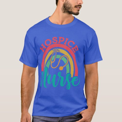 Hospice Nurse Palliative care nursing vintage rain T_Shirt