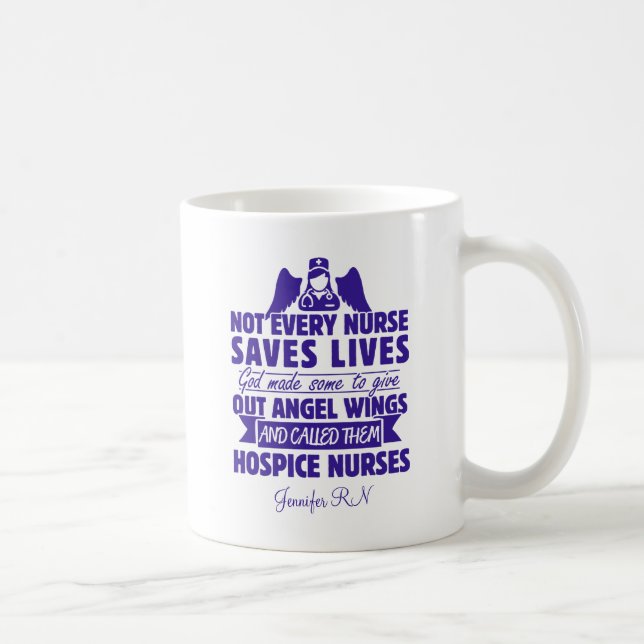 Hospice Nurse Personalized  Coffee Mug (Right)