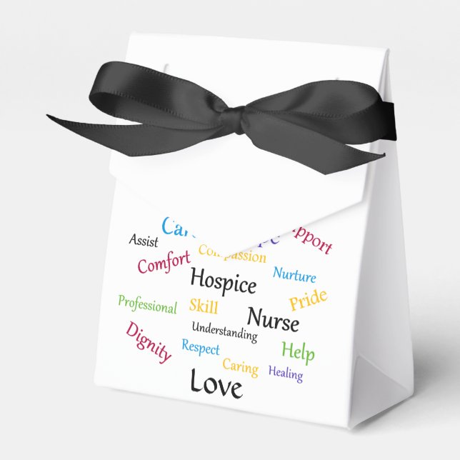Hospice Nurse Tent Favor Box (Front Side)