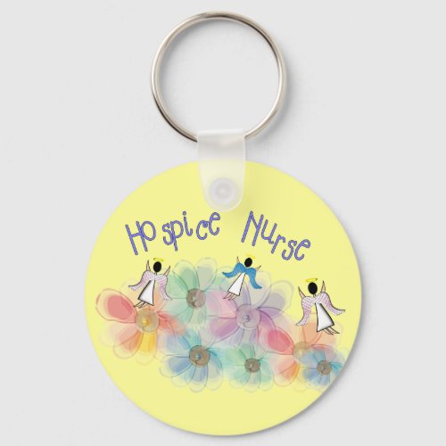 Hospice Nurse WHISPY Angels Design Keychain