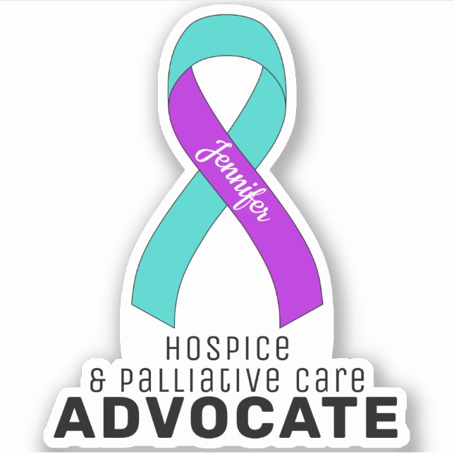 Hospice & Palliative Care Advocate Vinyl Sticker (Front)