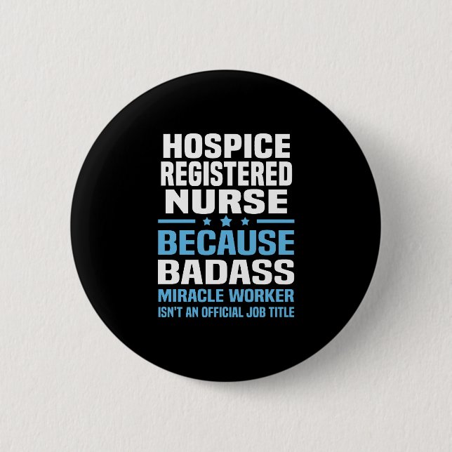 Hospice Registered Nurse Button (Front)