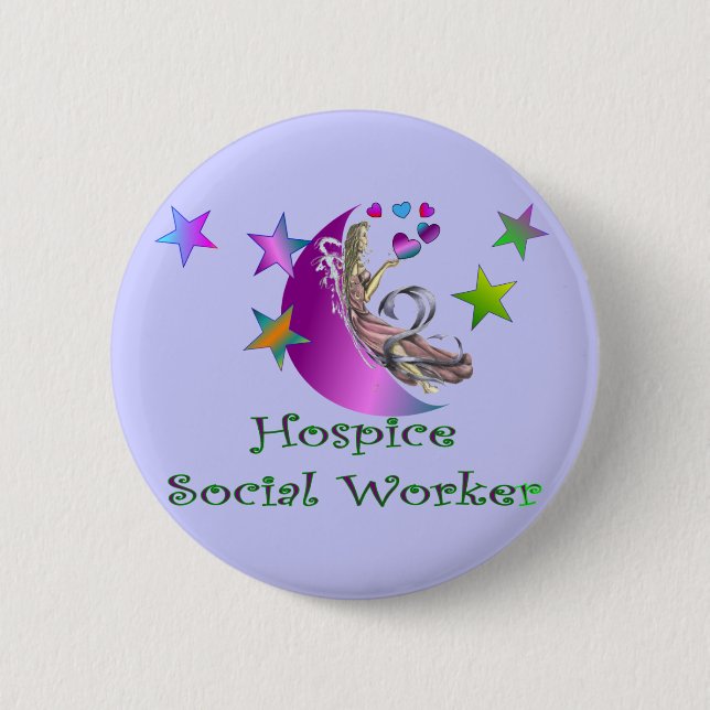 Hospice Social Worker Button (Front)