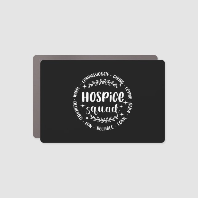 Hospice Squad Hospice Nurse Registered Nurse RN ER Car Magnet (Front)