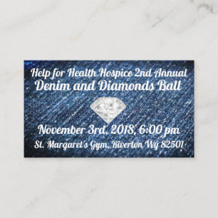 Hospice Ticket Denim and Diamonds