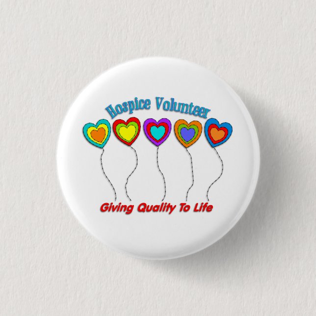 Hospice Volunteer  Button (Front)
