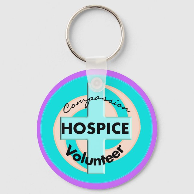 Hospice Volunteer Gifts (Discount Priced) Keychain (Front)