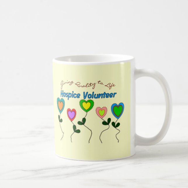 Hospice Volunteer Shirts and Gifts Coffee Mug (Right)
