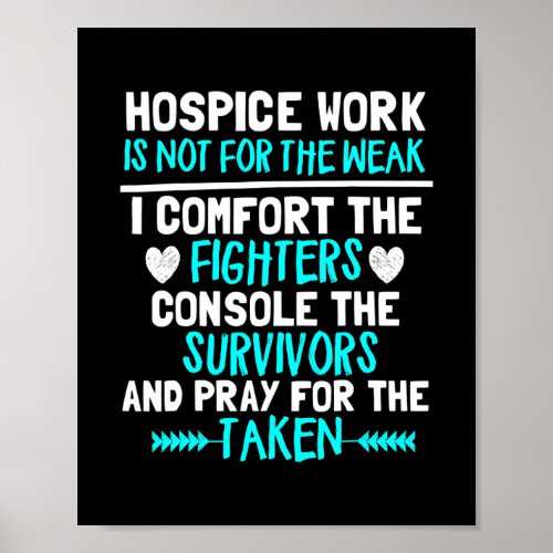 Hospice Work Cute Hospice Doctor Nurse Gift  Poster
