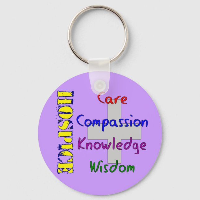 Hospice Worker Gifts Keychain (Front)