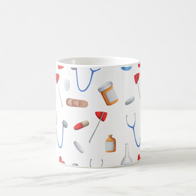 Hospital and clinic equipment doctor or nurse mug (Center)