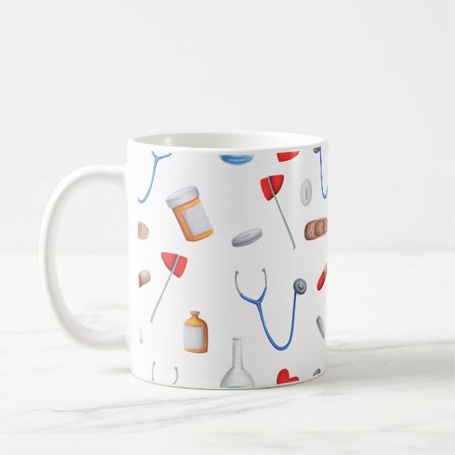 Hospital and clinic equipment doctor or nurse mug (Left)