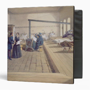 Hospital at Scutari, detail of Florence Nightingal 3 Ring Binder