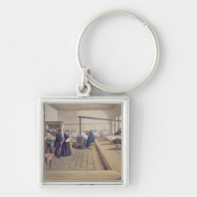 Hospital at Scutari, detail of Florence Nightingal Keychain (Front)