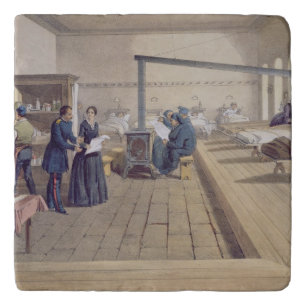 Hospital at Scutari, detail of Florence Nightingal Trivet