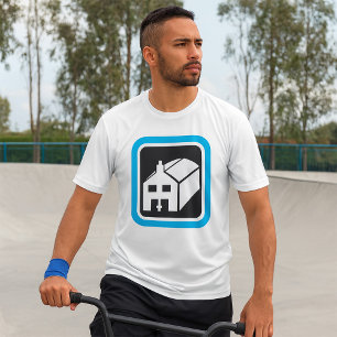 Hospital Barn Icon Minimalist Healthcare Facility  T-Shirt