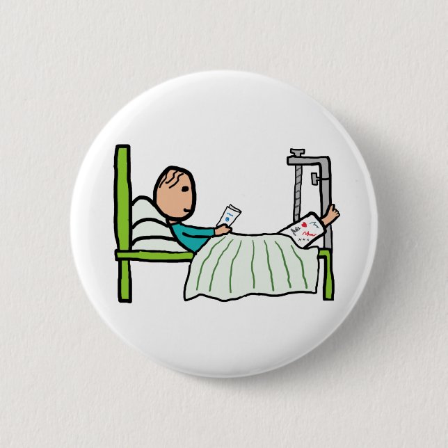 Hospital Bed Button (Front)
