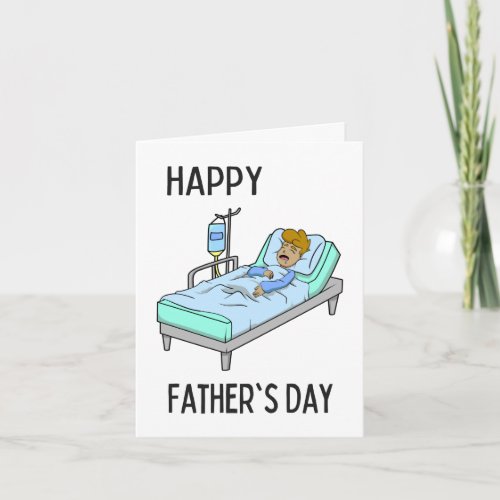 Hospital Boy Fathers Day Card by Brad Gosse