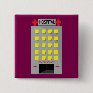 Hospital Building Emergency Entrance Button