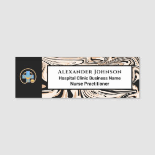 Hospital Business Employee Name Logo Custom  Tag