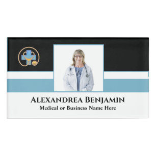 Hospital Business Employee Name Photo Logo Custom Name Tag