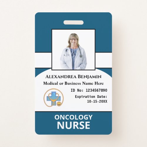 Hospital Business Employee Photo Logo ID Card  Badge