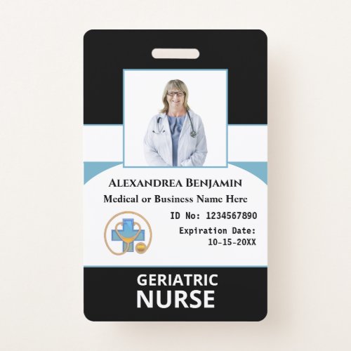 Hospital Business Employee Photo Logo ID Custom Badge