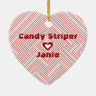 Hospital Candy Striper Gift Gifts Heart Ornament