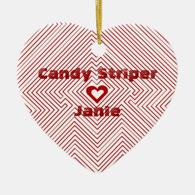 Hospital Candy Striper Gift Gifts Heart Ornament | Zazzle