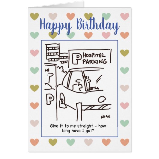 Hospital Car Parking Car on a Car Park Cartoon (Front)