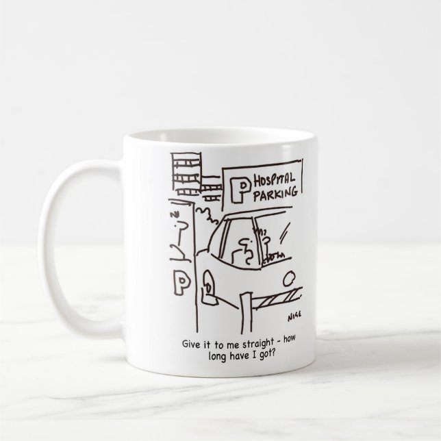 Hospital Car Parking Theme Coffee Mug (Left)