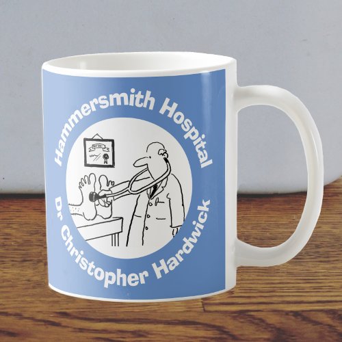 Hospital Clinic or Surgery with Name Coffee Mug