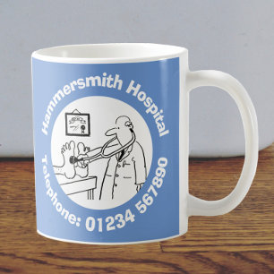 Hospital, Clinic, or Surgery with Telephone Number Coffee Mug
