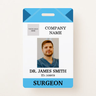 Hospital Doctor Nurse Care Security Photo ID Badge