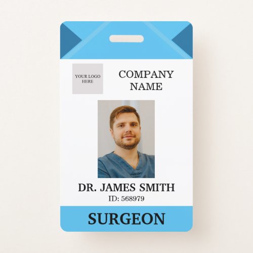 Hospital Doctor Nurse Care Security Photo ID Badge
