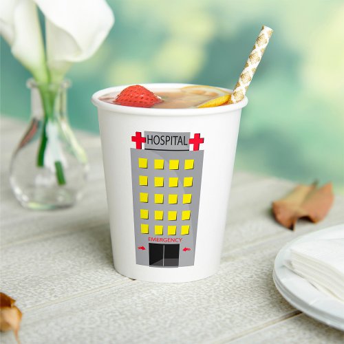 Hospital Emergency Medical Building Paper Cups