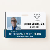 Personalized Hospital Employee Photo ID Badge