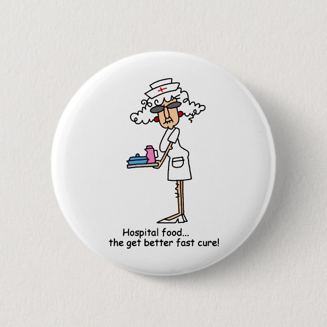 Hospital Food! Button (Front)