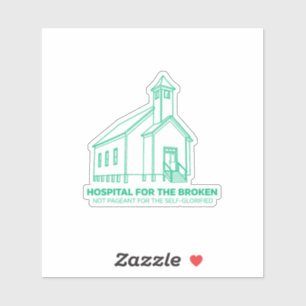 Hospital for the Broken Church Decal (Emerald)